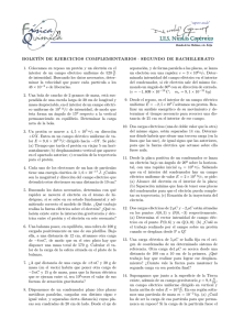 Boletín Campo Eléctrico - Física y Química en IESNICO