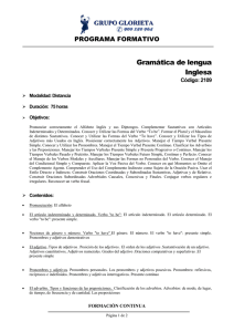 Gramática de lengua Inglesa