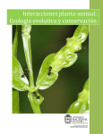 Interacciones planta-animal: Ecología evolutiva y conservación