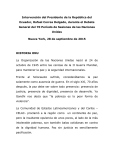 Intervención del Presidente de la República del Ecuador, Rafael