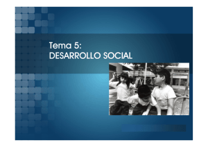 Tema 5: DESARROLLO SOCIAL