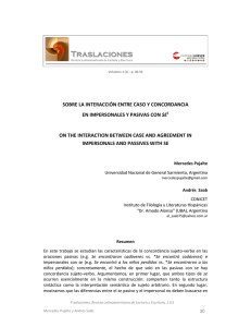 sobre la interacción entre caso y concordancia en impersonales y