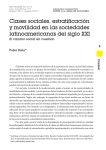 Clases sociales, estratificación y movilidad en las sociedades