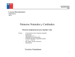 Números Naturales y Cardinales - Liceo Max Salas Marchán de Los