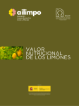 valor nutricional de los limones