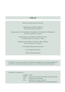 Ecolog&iacute;a funcional y efectos ecol&oacute;gicos de los - CREAF