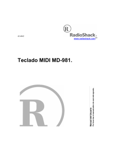 Teclado MIDI MD-981.