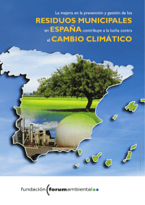 Gestión de Residuos contra el Cambio Climático.