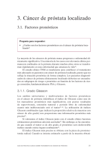 3. Cáncer de próstata localizado