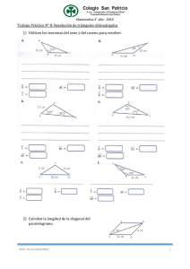 Trabajo Práctico N° 8: Resolución de triángulos oblicuángulos 1