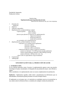 Facultad de Agronomía Producción Lechera Guía de clase