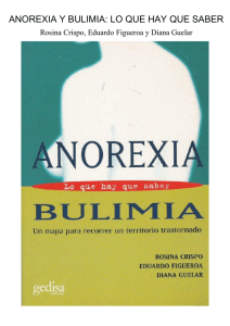 Anorexia y Bulimia, lo que hay que saber