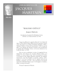 “REALISMO CRÍTICO” Jacques Maritain 016-03i