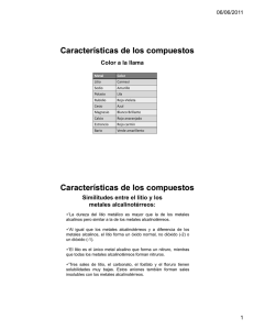 Características de los compuestos Características de los