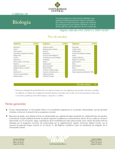 Biología - Universidad Central