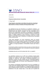 Cirug&iacute;a percut&aacute;nea del pie: los juanetes JANO 58:56, 2000