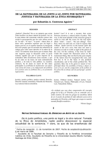 de la naturaleza de lo justo a lo justo por naturaleza
