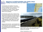 Magnitud 7,6 COSTA AFUERA LOS LAGOS, CHILE