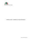 FORMULACIÓN Y NOMENCLATURA INORGÁNICA