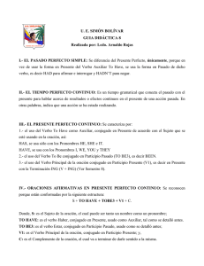 guia 8 el tiempo perfecto continuo