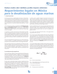 Requerimientos legales en México para la desalinización de aguas