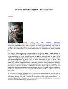 Película Robin Hood (2010) – Reseña Crítica