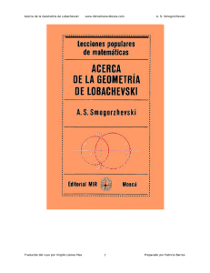 Acerca de la Geometría de Lobachevski www.librosmaravillosos