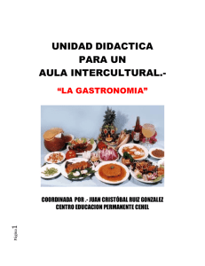 UNIDAD DE TRABAJO PARA UN AULA INTERCULTURAL