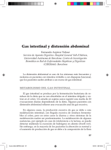 Gas intestinal y distensión abdominal