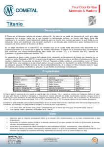 Titanio - Cometal S.A.