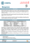 Manganeso - Cometal S.A.