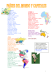 países y relieves del mundo. unidad 9. nivel 6º primaria