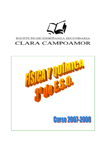 Estructura de la materia. Átomos y moléculas