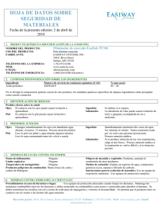 hoja de datos sobre seguridad de materiales