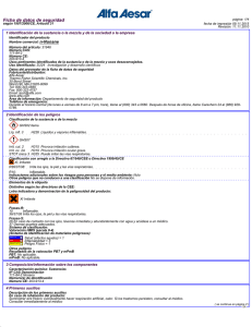Ficha de datos de seguridad