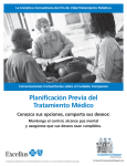 Planificación Previa del Tratamiento Médico