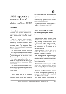 SARS ¿epidemia o un nuevo fraude?