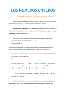 los numeros enteros