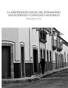 La apropiación social del patrimonio. Antecedentes y contexto