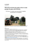 Vanguardia_Detectan un brote de gripe aviar en una granja de