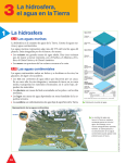 3 La hidrosfera, el agua en la Tierra