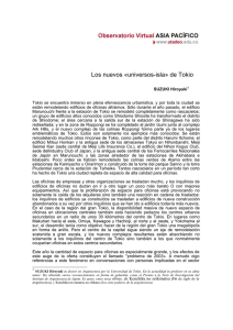 Los nuevos &laquo;universos-isla&raquo; de Tokio