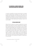 I. ¿Por qué en América Latina? DE LA RESISTENCIA A LA