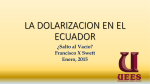 la dolarizacion en el ecuador