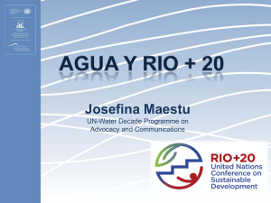 Presentation UNIC MEXICO AGUA Rio+20