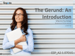 The Gerund: An Introduction