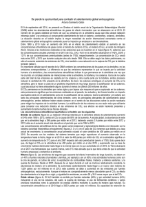 Se pierde la oportunidad para combatir el calentamiento global