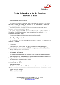 celebración del Bautismo