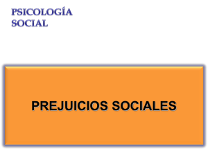 PREJUICIOS SOCIALES
