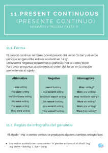 English grammar: Past continuous